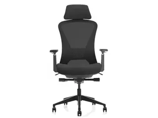 Ergonomische Bureaustoel 600 NEN-EN 1335 Zwart Mesh Met Hoofdsteun - 2