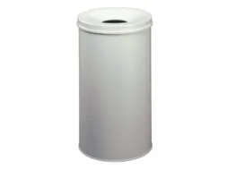 prullenmand zelfblussend 60 liter HxØ 662x375mm kop lichtgrijs
