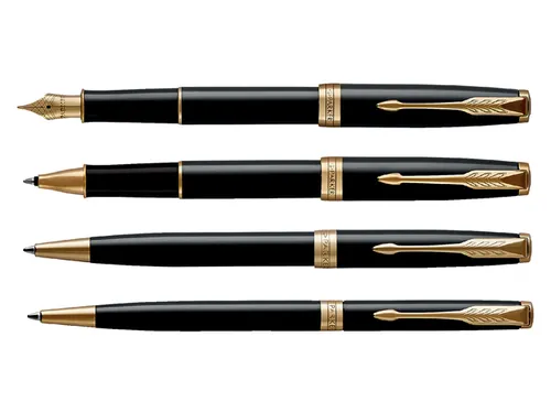 Balpen Parker Sonnet Black lacquer GT medium