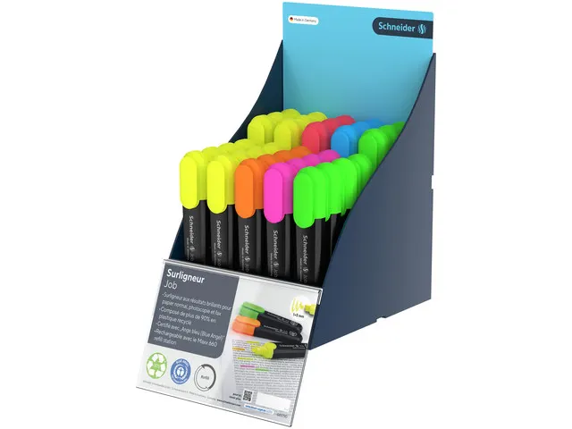 Surligneur Schneider Job SiS-display 35 pièces couleurs assorties