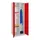 kleding-/wasgoedkast,HxBxD 1800x600x500mm,RAL7035,front RAL3000