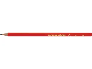 Potlood Eberhard Faber HB driekantig rood gelakt doos 12 stuks - 2