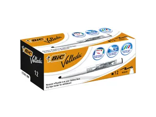 Viltstift Bic Velleda 1741 whiteboard rond medium zwart - 4