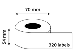 Etiket Dymo 99015 universeel etiket 54x70mm S0722440