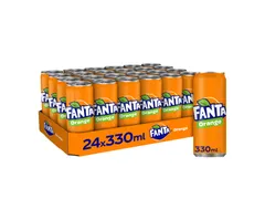 Frisdrank Fanta orange sleek blik 330ml