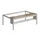 Zitbank v. garderobekast/lockersysteem 420x1185x800mm hardhout rooster
