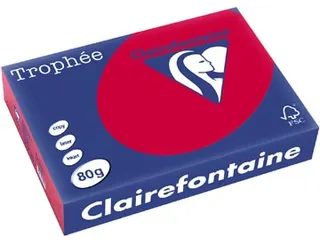 Trophée Intens gekleurd papier A4 80 gram 500vel Kersenrood - 1