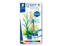 Aquarel Potlood, Metalen Doos Met 12 Kleuren