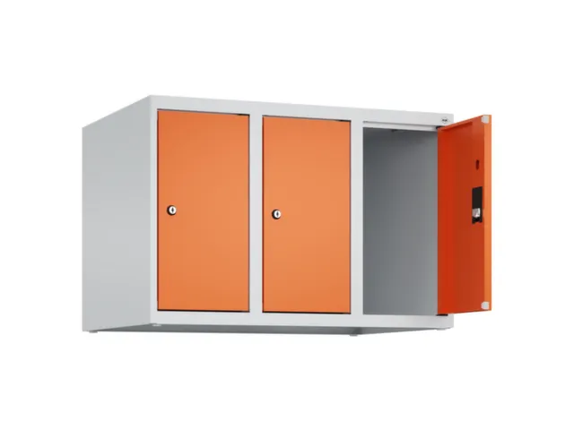 opzetkast,v. locker,3vak.,vak B 250mm,HxBxD 500x750x500mm,vleugeldeur