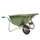 aluminium kruiwagen,160l,HxBxD 800x680x1600mm,PP-bak,groen,aluminium