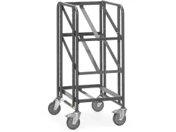 Esd-eurobakkenwagen 9380 250kg 600x400mm 3 Etages Ral7015 Open Frame