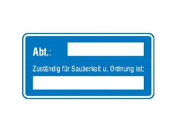 affiche,Belast met voor netheid en orde,aluminium gemerkt,gemoffeld