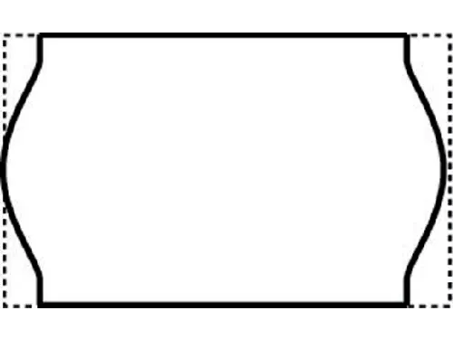 Prijsetiket 16x26mm Open-Data S14/Sato Judo permanent wit 1000 stuks