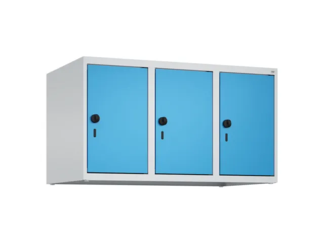 opzetkast,v. locker,3vak.,vak B 300mm,HxBxD 500x900x500mm,vleugeldeur