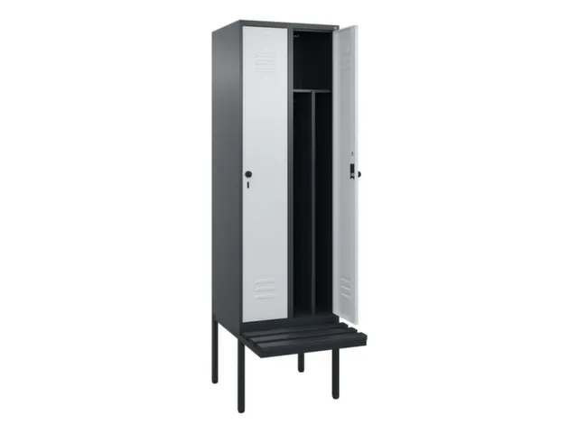 locker voor scheiding van kleding,HxBxD 2120x600x815mm,2vak