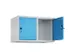 opzetkast,v. locker,2vak.,vak B 400mm,HxBxD 500x800x500mm,draaigrendel