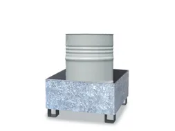 Opvangbak Staal Bxdxh 810X820X450Mm Voor 1X200L Vat Verzinkt