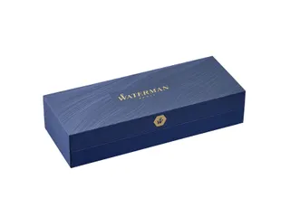 Balpen Waterman Hémisphère Black lacquer CT Medium Blauwe inkt - 6