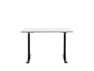 Elektrisch ihv bureau,HxBxD 700-1200x1200x600mm,blad wit,T-voet zwart - 1