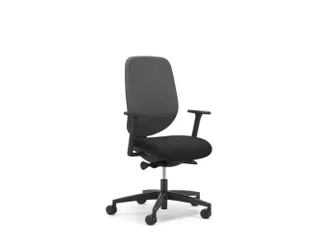 Giroflex Bureaustoel 353 met automatic-move mechanisme Zwart grijs - 1