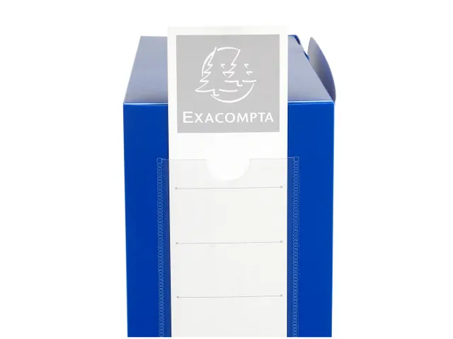 Boite de classement à pression Dos 100mm PP 7/10e Opaque bleu
