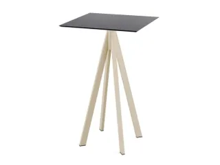 statafel,HxBxD 1090x700x700mm,rechthoekig,4voeten zandkleuren - 1