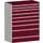 ladekast,HxBxD 1600x1300x750mm,9lade(n),lade voor zware lasten