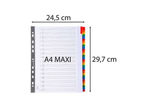 Tabblad Karton 160 Gram A4 + index 31 tabs wit