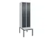 locker voor scheiding van kleding,HxBxD 2120x600x815mm,2vak