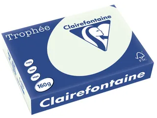 Trophée Pastel gekleurd papier A4 160 gram 250vel Lichtgroen - 1