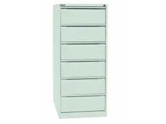 fichekast,HxBxD 1321x568x622mm,twee banen,6lade(n),romp wit,front wit