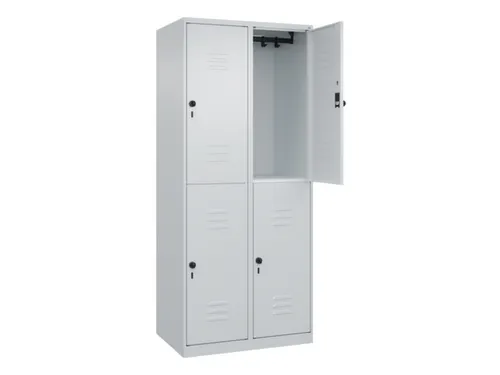 dubbeldekse locker,HxBxD 1850x800x500mm,2x2vak.,vak B 400mm