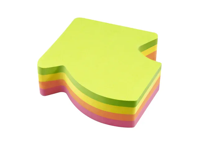 Bloc-mémos Info shaped sticky notes 67x68mm flèche assorti