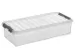 Q-line opbergbox 6,5L transparant grijs - 48,5x19x10,5cm