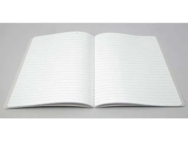 Notitieschrift Linescape Neo A5 2st.d.grijs/l.grijs lijn 68 pag 80gr.