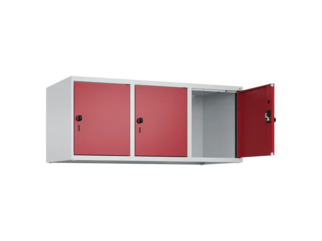 opzetkast,v. locker,3vak.,vak B 400mm,HxBxD 500x1200x500mm