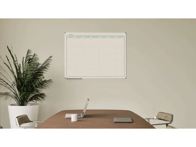 Maandplanner Elegance Duits softline profiel 8mm 90x120cm aluframe