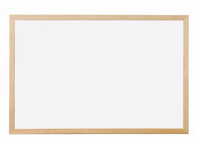 Q-connect Whiteboard houten frame 90x120cm Melamine niet-magnetisch
