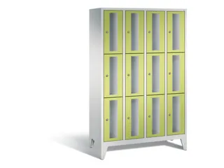 lockerkast 1850x1190x500mm 4x3 vakken Cilinderslot Poten, RDS1108060 - 2