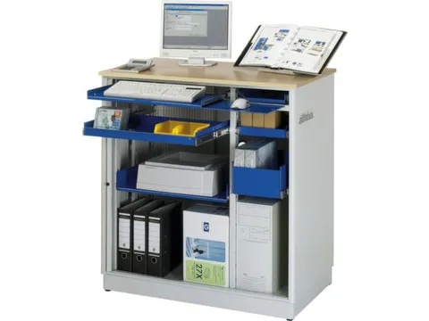 pc-kast,HxBxD 1100x1030x660mm,stopcontactdoos m. schakelaar