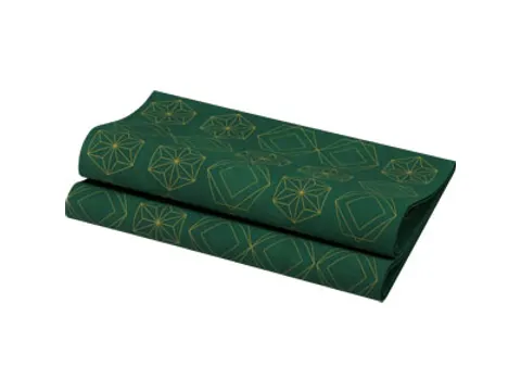 Servet 40x40cm Dunisoft Star Groen doos 6x60 stuks