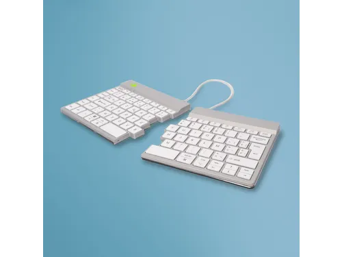 Split Break V2 ergonomisch toetsenbord Azerty BE Wit draadloos