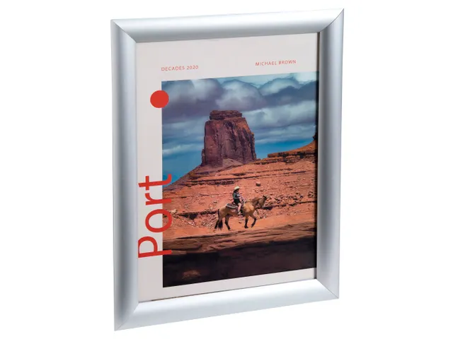 Wand poster lijst A3 aluminium/kristal