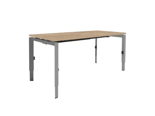Bureau Linesto N3 hoogte instelbaar 120x80cm honey castello 25mm alu