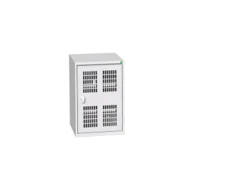 universele kast,HxBxD 800x525x550mm,2xStalen bodem,draaigrendelslot - 1