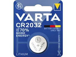 Batterij Varta knoopcel CR2032 lithium 3V blister à 1 stuk