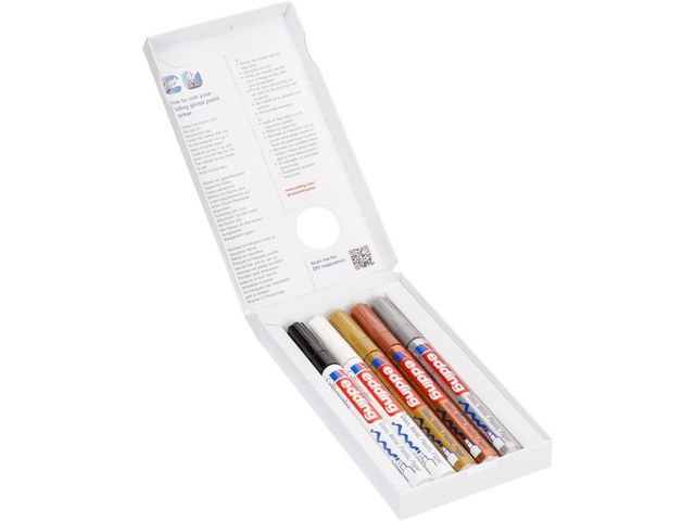 EDDING – stylo marqueur de couleur pour peinture, 4 pièces