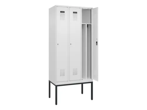 locker voor scheiding van kleding,HxBxD 2120x900x500mm,3vak