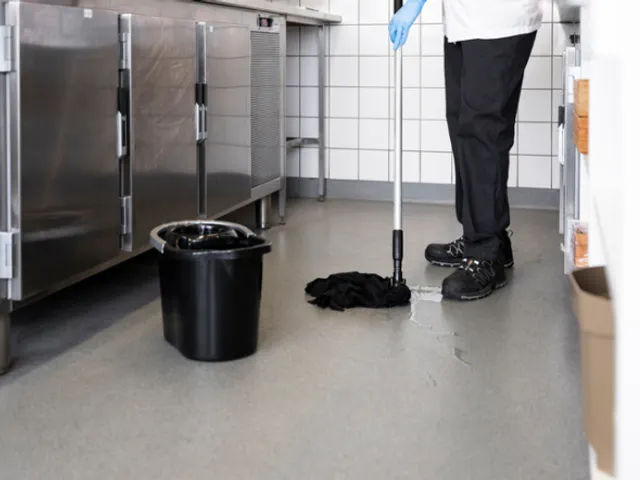 Vikan Microfibre draadmop microvezel stroken schroefdraad Zwart