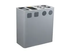 Afvalverzamelstation,2X100L,Romp Grijs